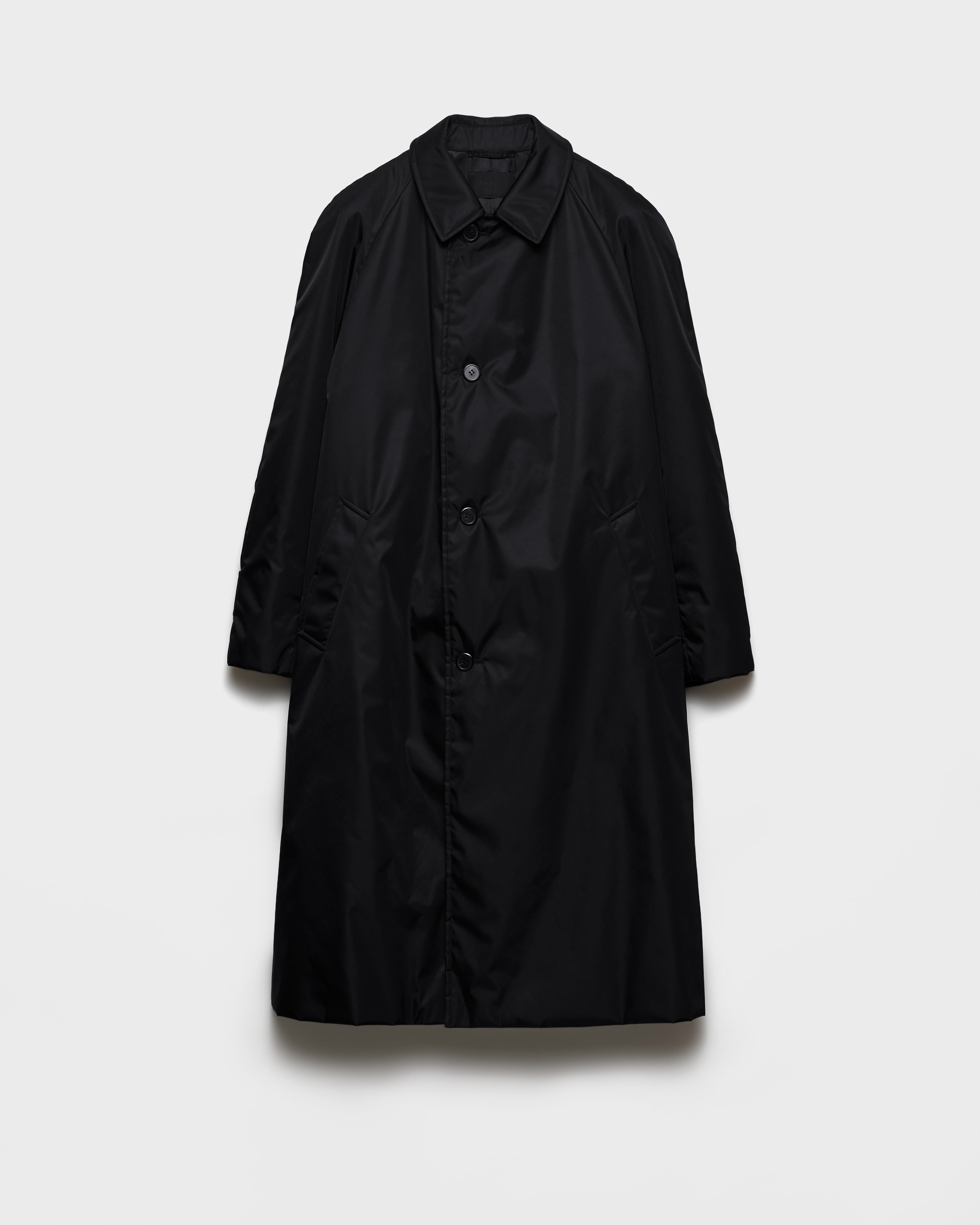 Prada Re-nylon Coat, Man, Black, Size 50