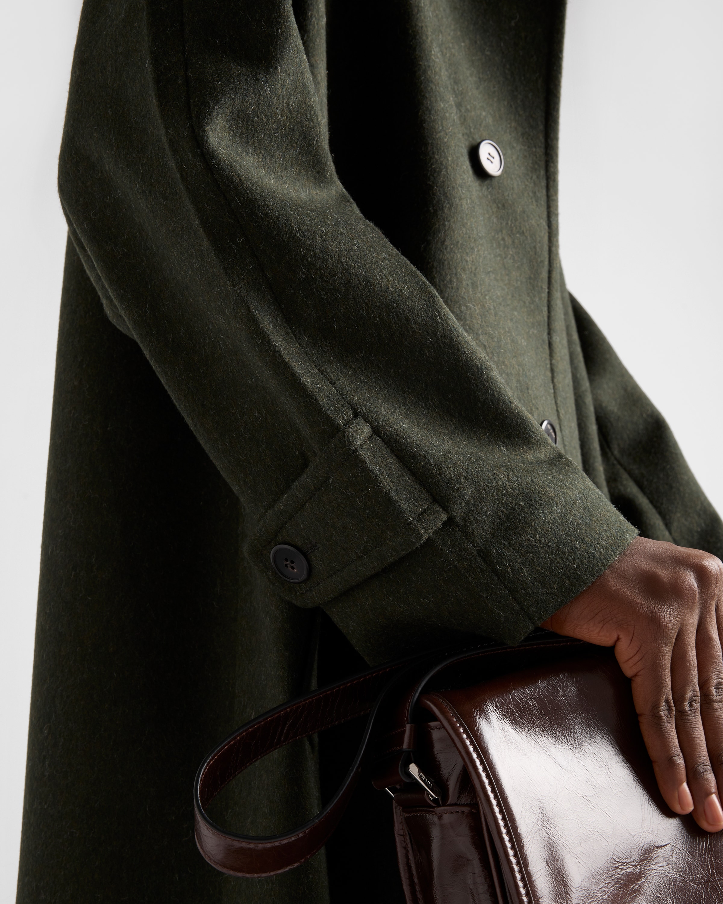 PRADA ウールコート　型番SGB228 R192 グリーン ウール コート | PRADA