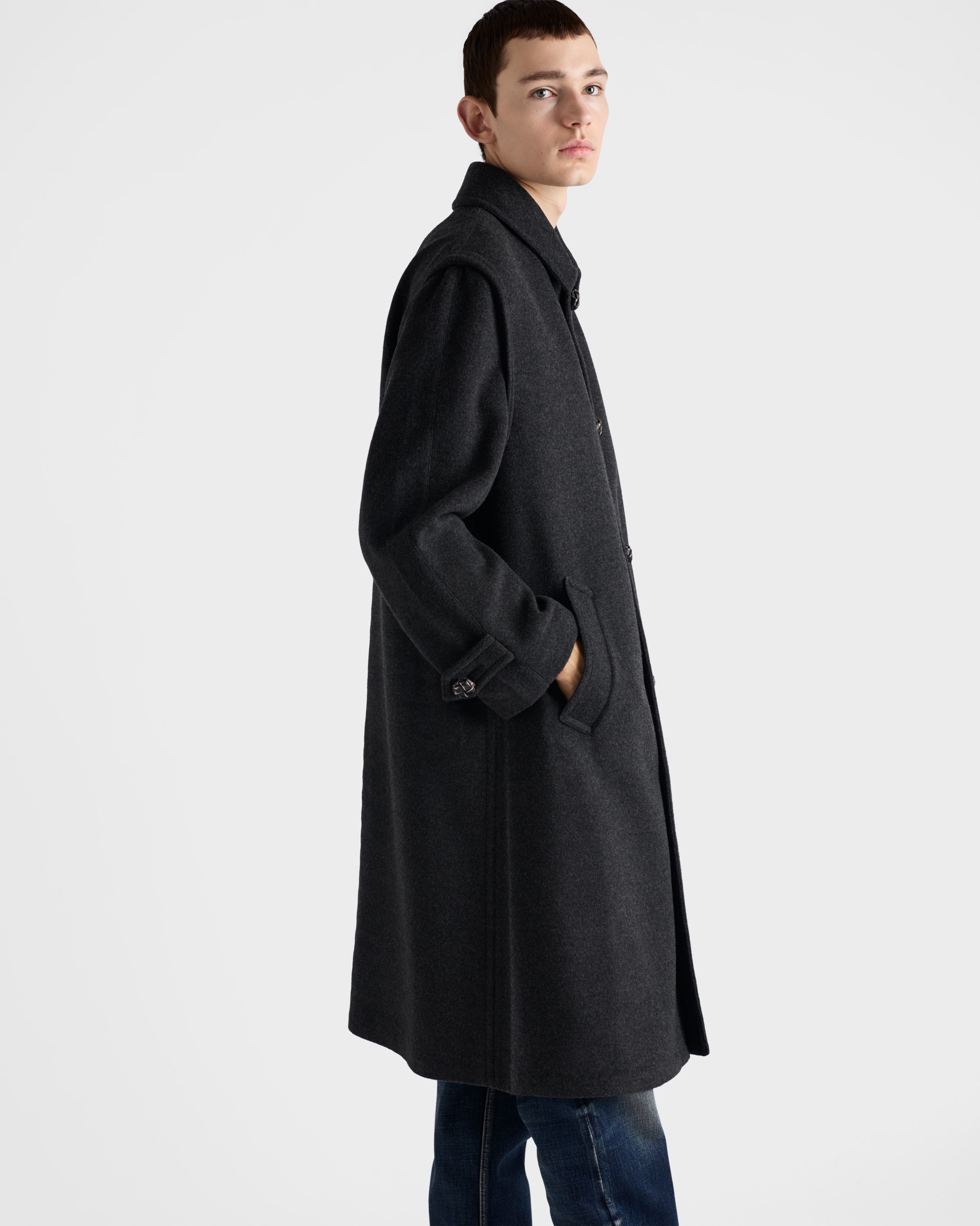 Wool and cashmere coat