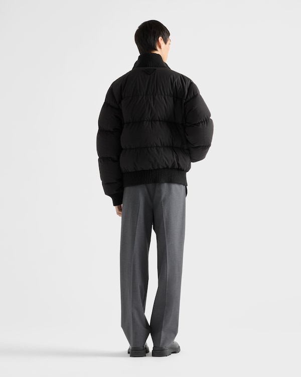 중량 코튼 다운 재킷 - 블랙 중량 코튼 다운 재킷 - 블랙
