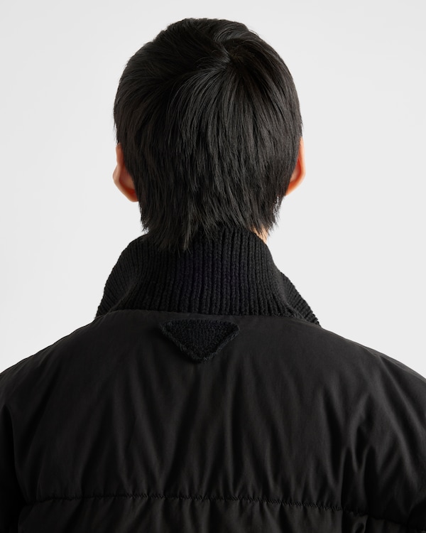 중량 코튼 다운 재킷 - 블랙 중량 코튼 다운 재킷 - 블랙