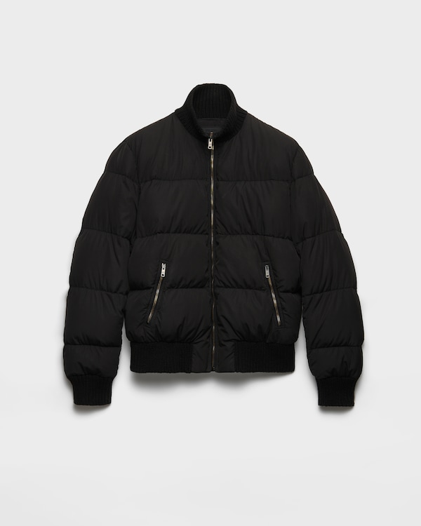 중량 코튼 다운 재킷 - 블랙 중량 코튼 다운 재킷 - 블랙