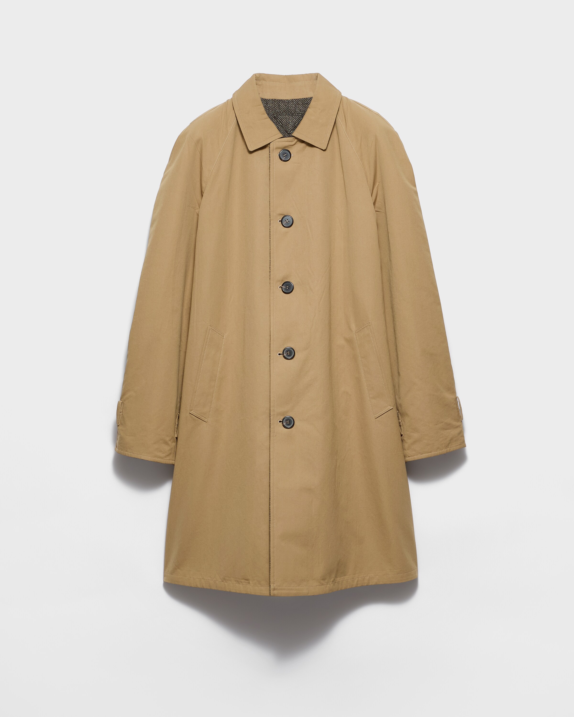 Prada Cotton Coat, Man, Cork Beige, Size 52