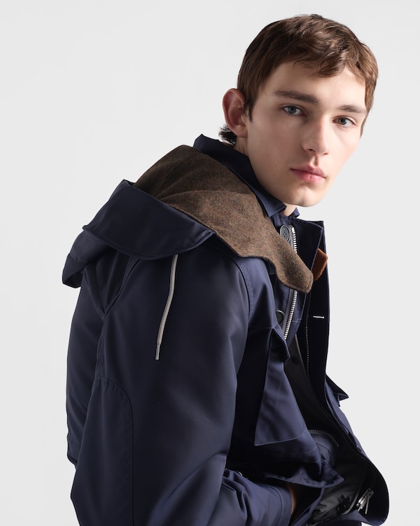 Hooded cotton jacket - Navy Hooded cotton jacket - Navy