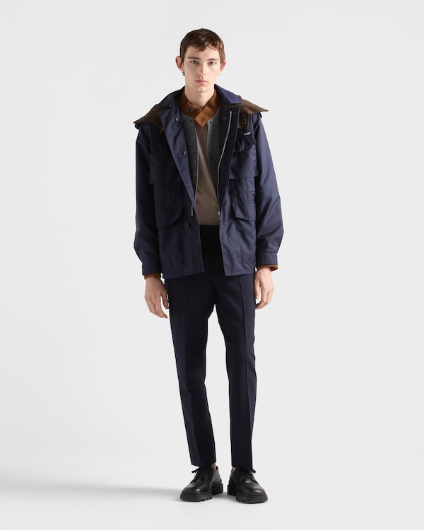 Hooded cotton jacket - Navy Hooded cotton jacket - Navy