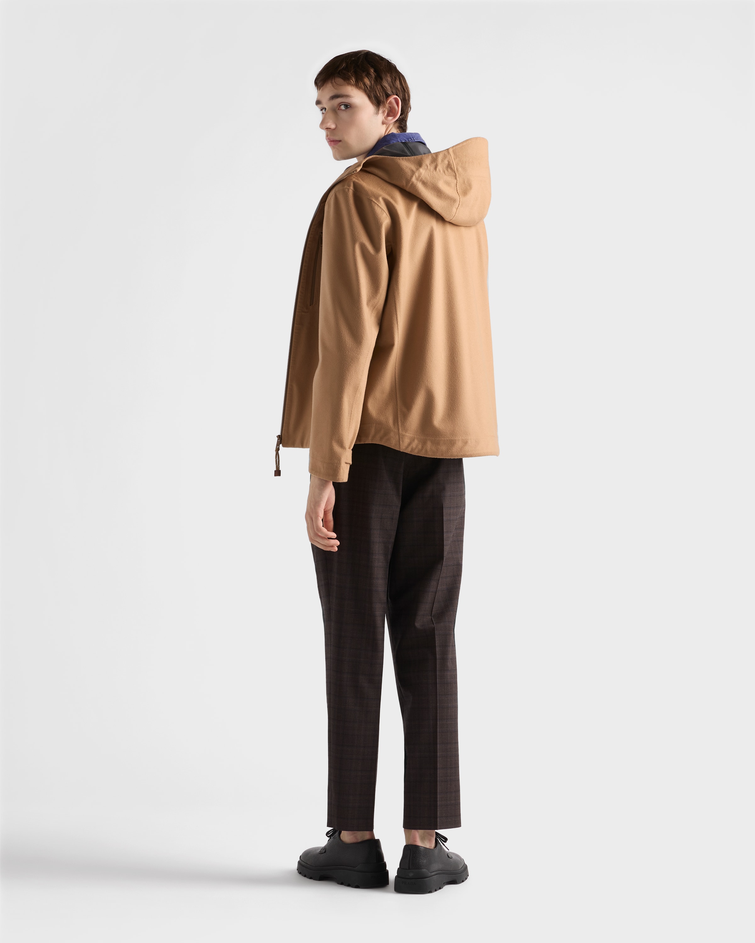Camel Brown Cashmere Jacket | PRADA