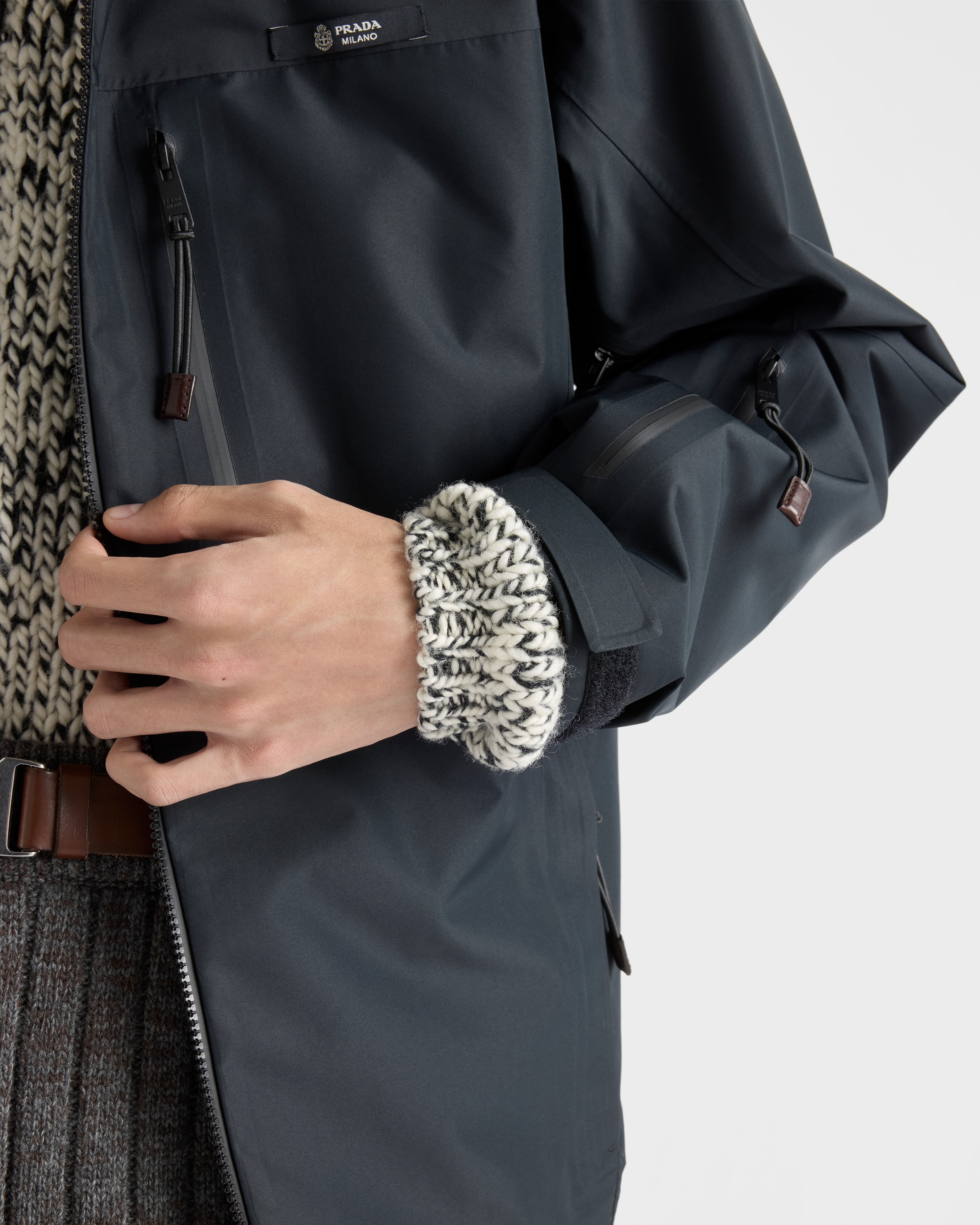 Black Technical fabric jacket | PRADA