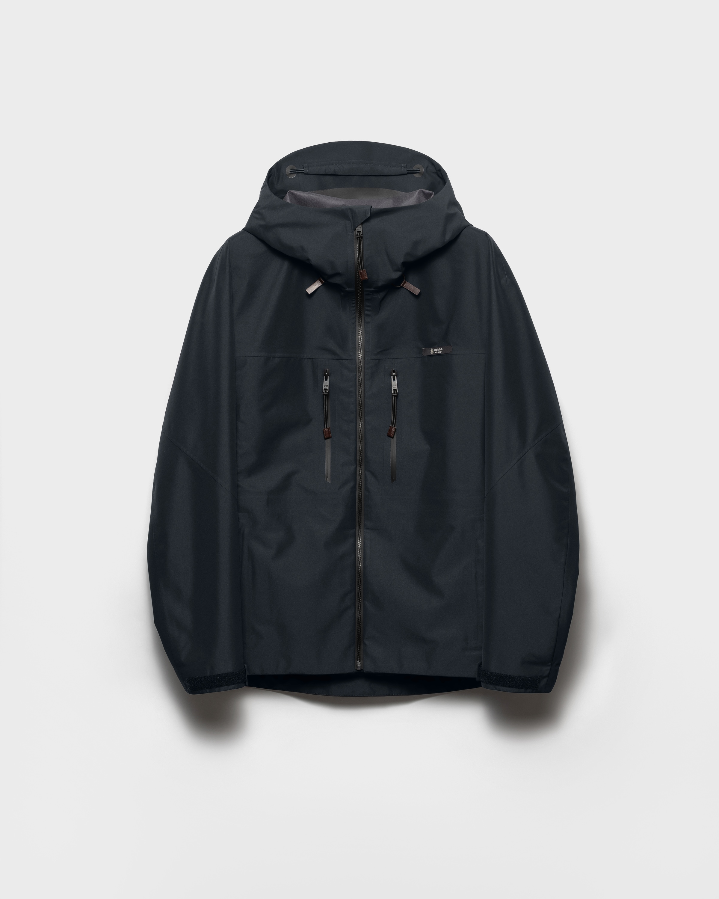 Prada Technical Fabric Jacket, Man, Black, Size XXS