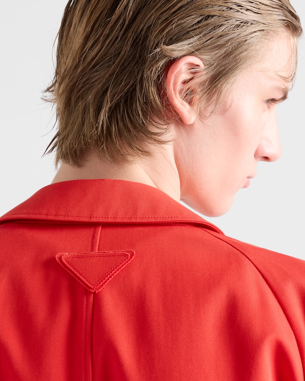 Technical gabardine coat - Red Technical gabardine coat - Red