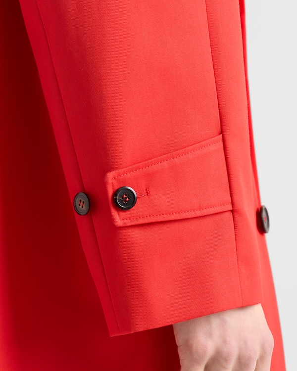 Technical gabardine coat - Red Technical gabardine coat - Red