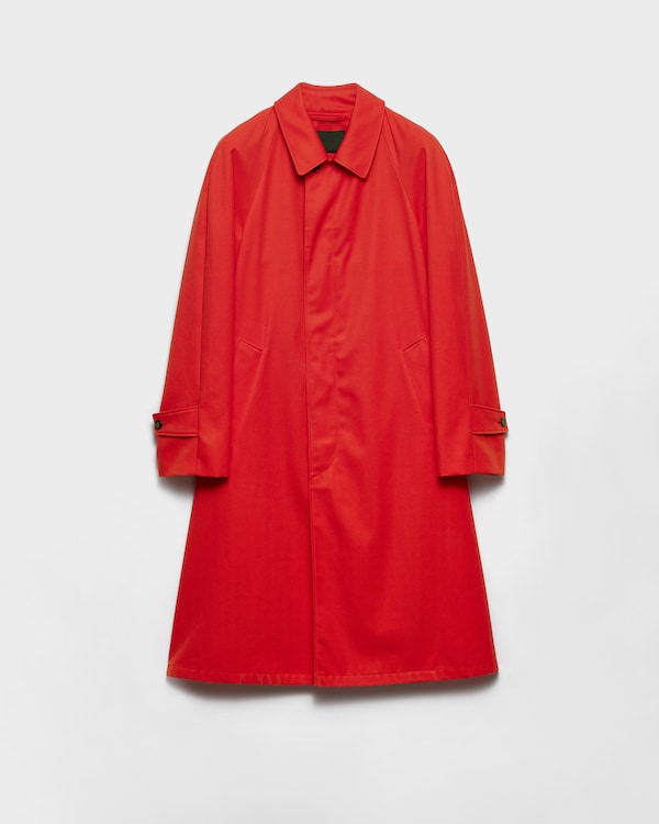 Technical gabardine coat - Red Technical gabardine coat - Red