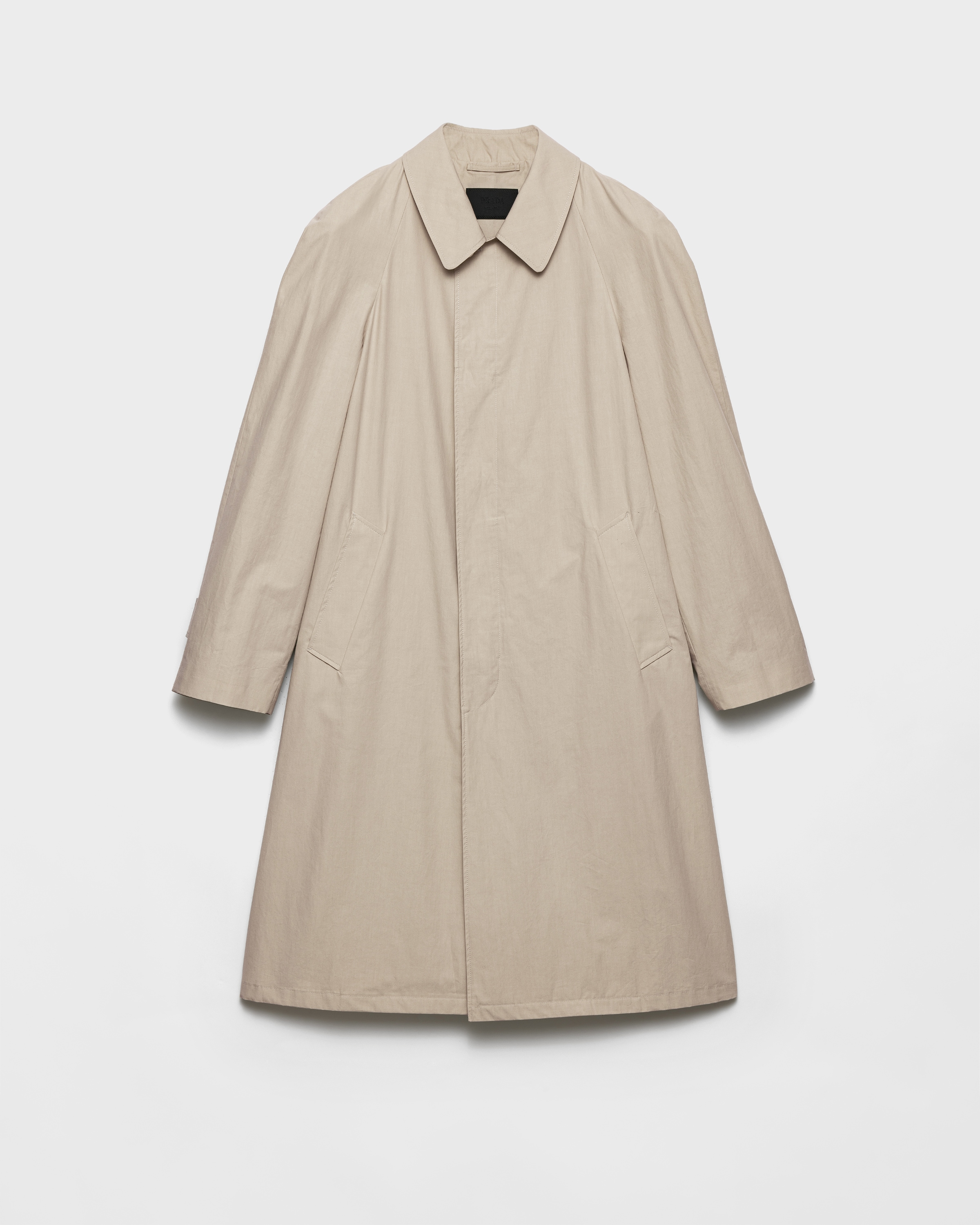 正規品・美品 PRADA コットンベージュ ステンカラーコート ヴィンテージ PRADA（プラダ） ステンカラーコート 40 ベージュ レディース
