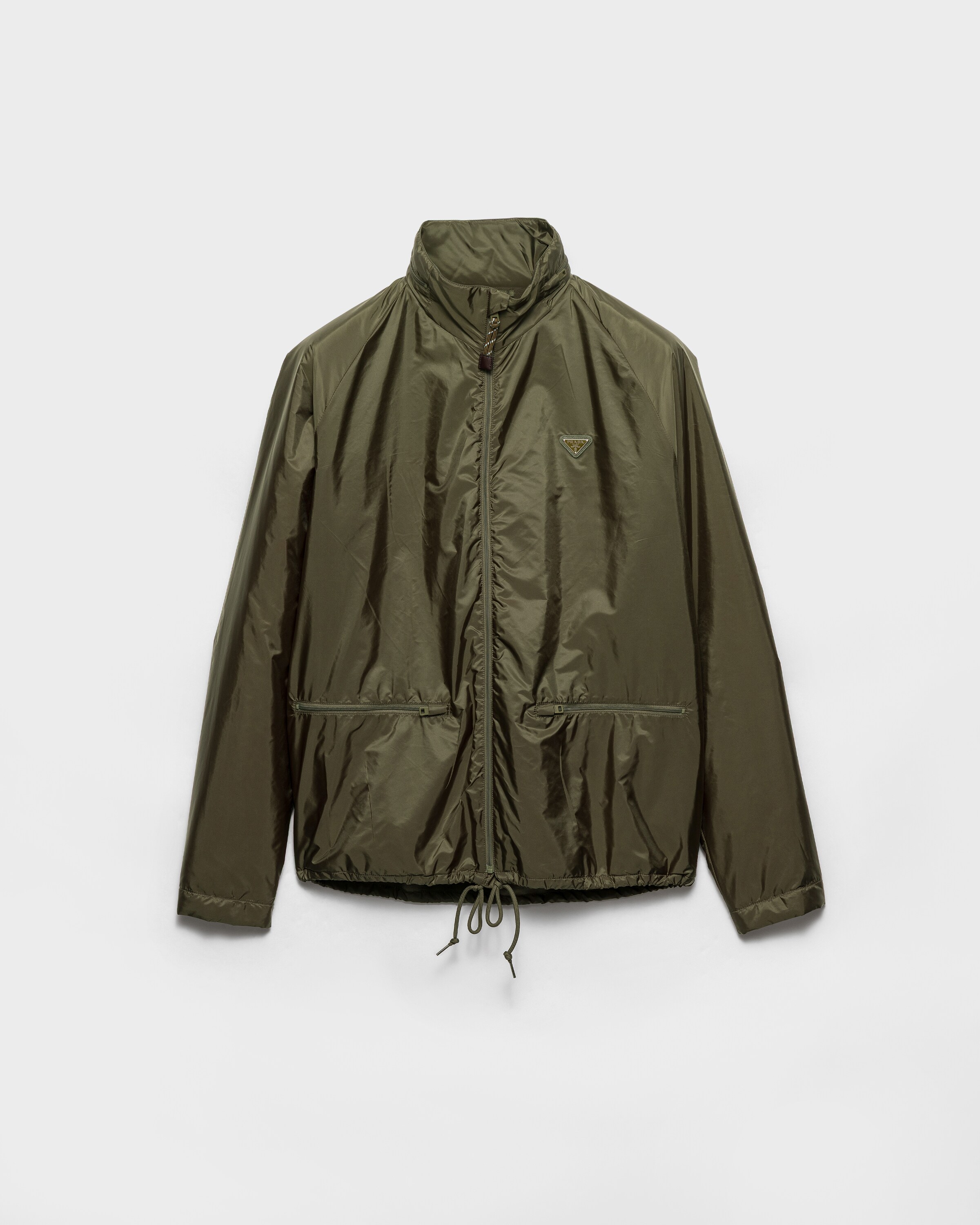 Prada Hooded Re-nylon Jacket, Man, Forest Green, Size 48