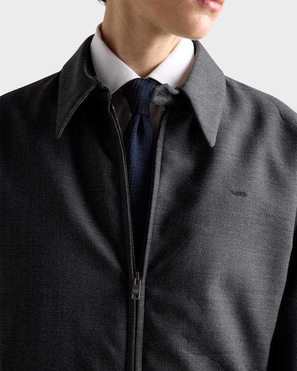 Wool blouson jacket - Anthracite Gray Wool blouson jacket - Anthracite Gray