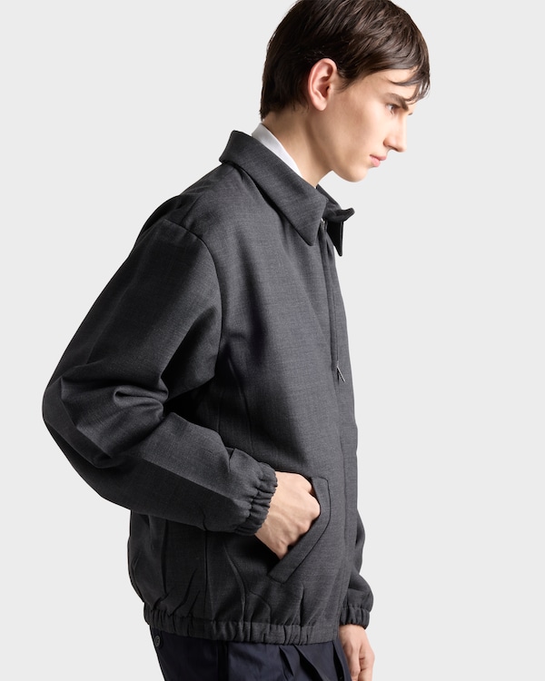 Wool blouson jacket - Anthracite Gray Wool blouson jacket - Anthracite Gray