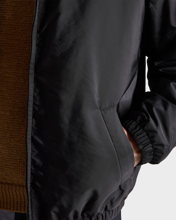 Re-Nylon ブルゾンジャケット - ブラック Re-Nylon ブルゾンジャケット - ブラック