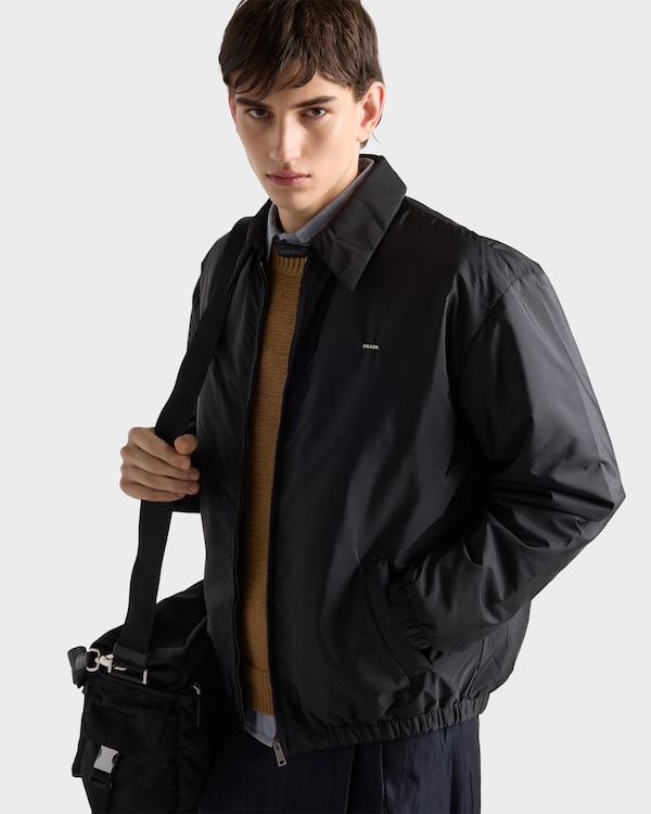 Re-Nylon ブルゾンジャケット - ブラック Re-Nylon ブルゾンジャケット - ブラック