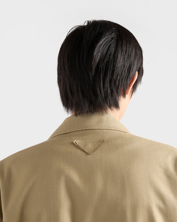 Silk safari jacket - Khaki Silk safari jacket - Khaki
