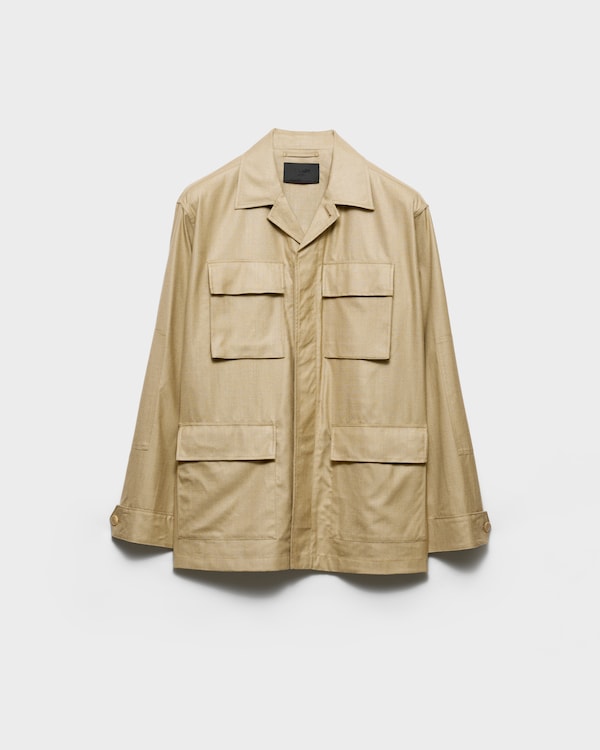 Silk safari jacket - Khaki Silk safari jacket - Khaki