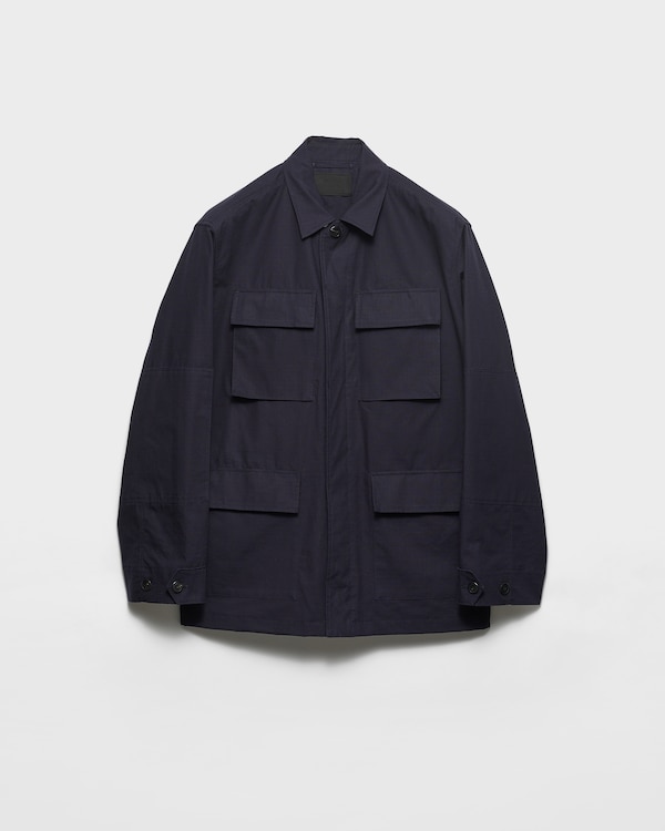 Cotton safari jacket - Navy Cotton safari jacket - Navy