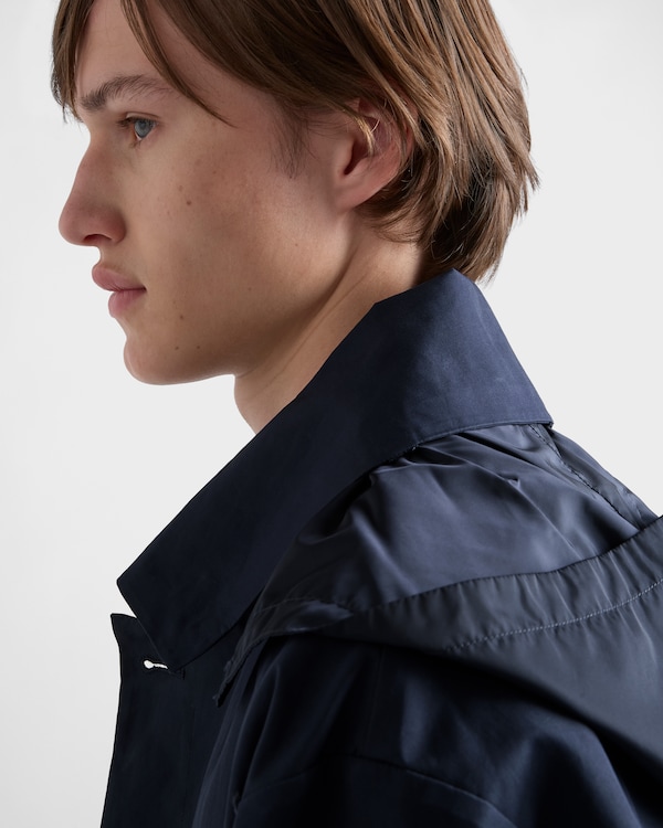 Abrigo de algodón con capucha - Azul Abrigo de algodón con capucha - Azul