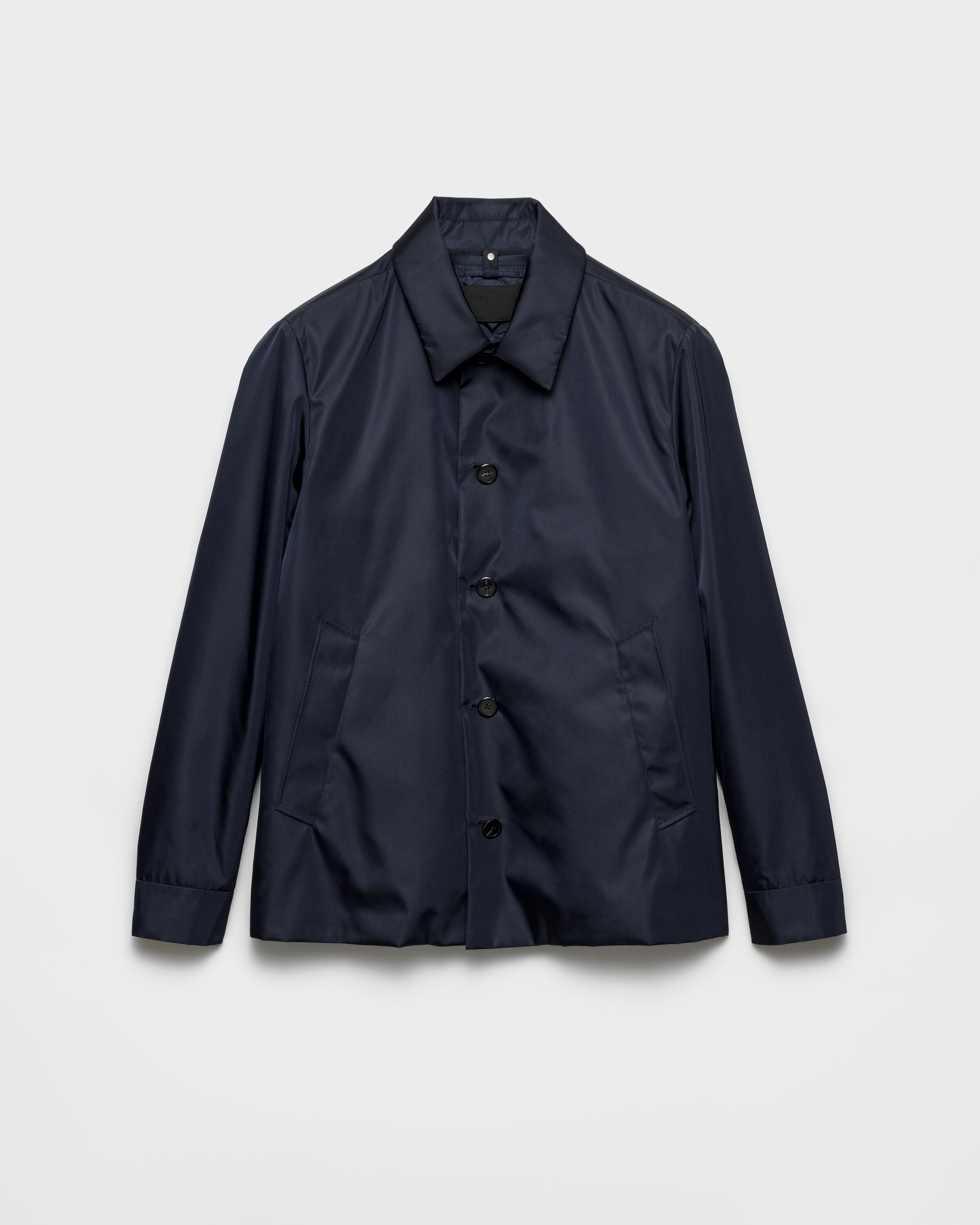 Prada Re-nylon Blouson Jacket, Man, Blue, Size 54