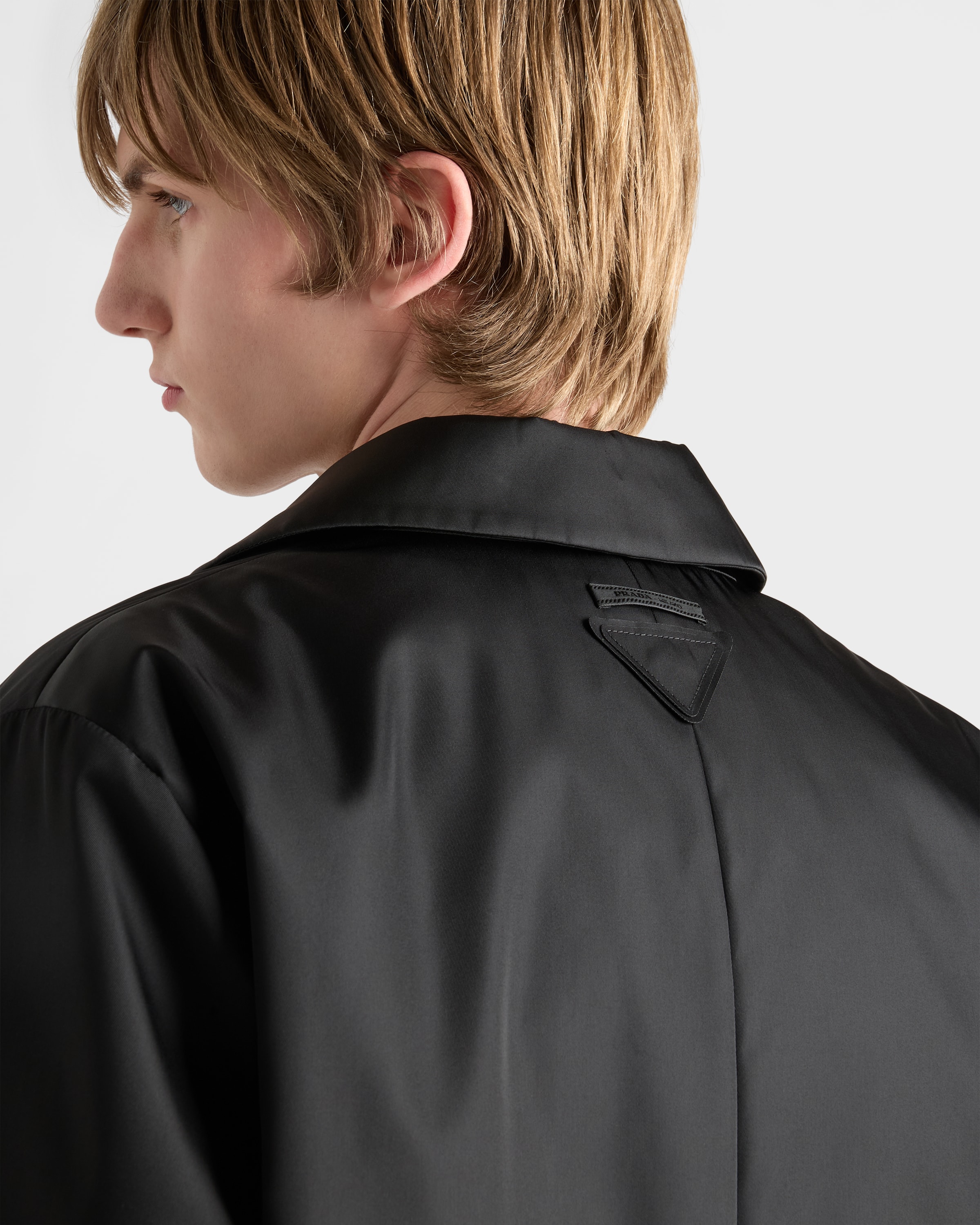 ブラック Re-Nylon コート | PRADA - 日本