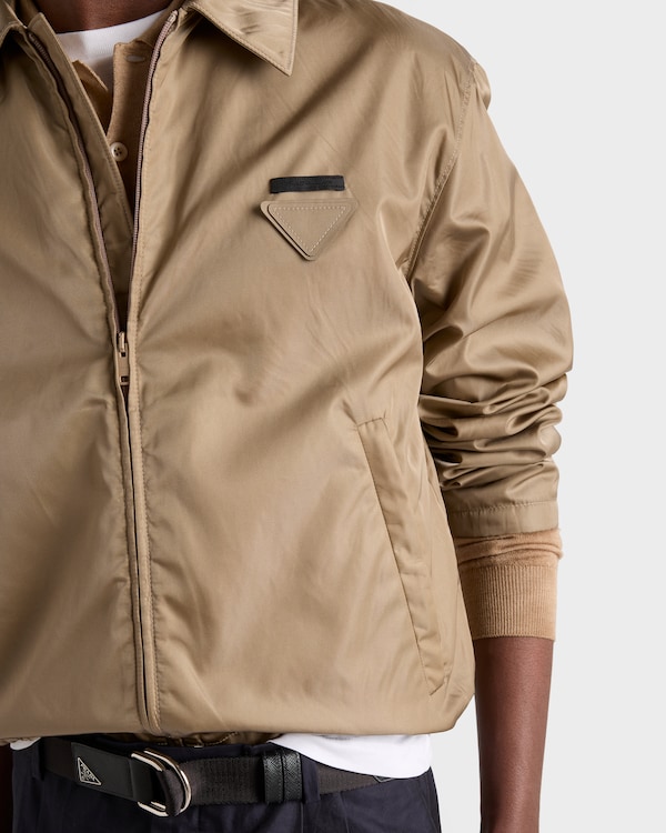 Blouson in Re-Nylon con zip - Mastice Blouson in Re-Nylon con zip - Mastice
