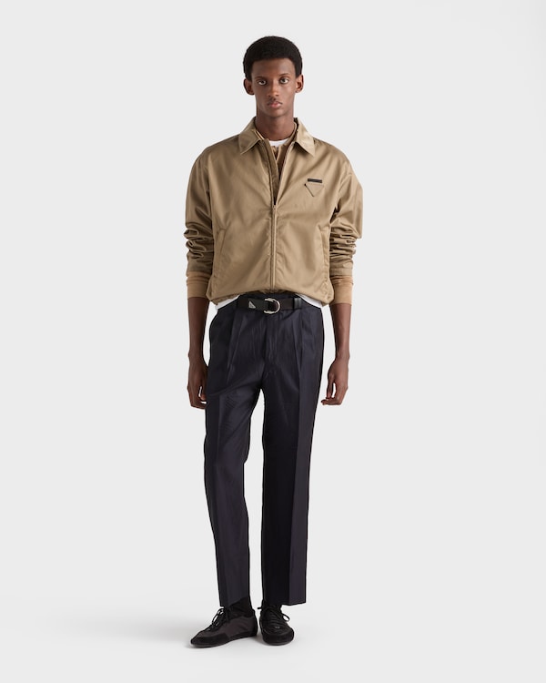 Blouson in Re-Nylon con zip - Mastice Blouson in Re-Nylon con zip - Mastice