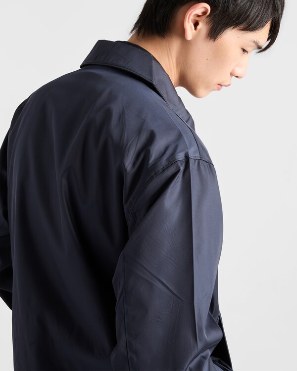 Re-Nylon blouson zipper jacket - Blue Re-Nylon blouson zipper jacket - Blue