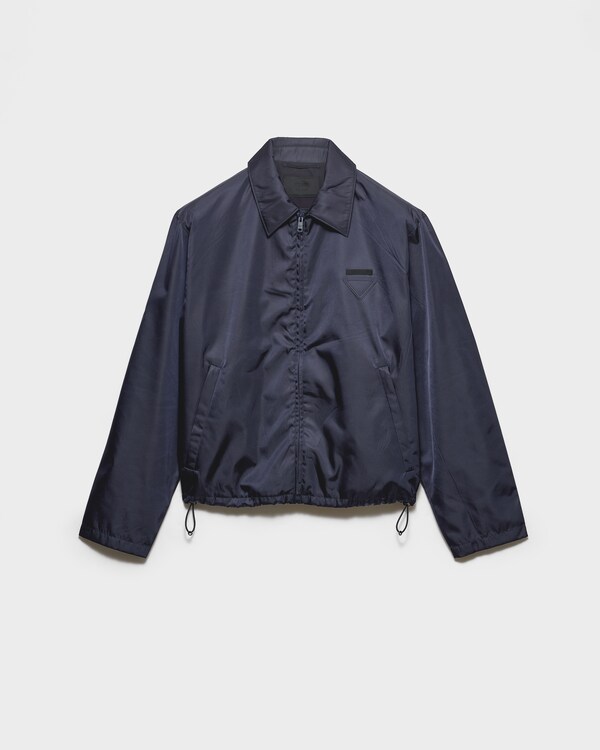 Re-Nylon blouson zipper jacket - Blue Re-Nylon blouson zipper jacket - Blue