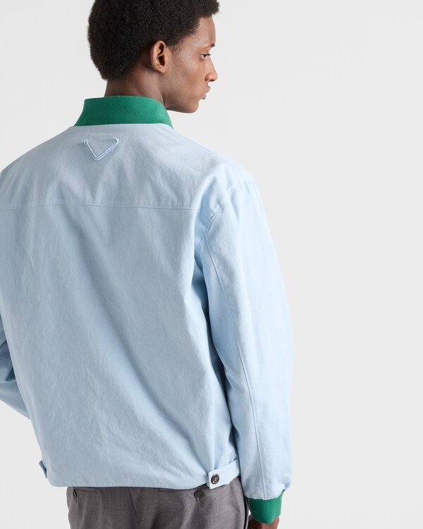 Chaqueta bomber reversible de Re-Nylon - Esmeralda/Cielo Chaqueta bomber reversible de Re-Nylon - Esmeralda/Cielo