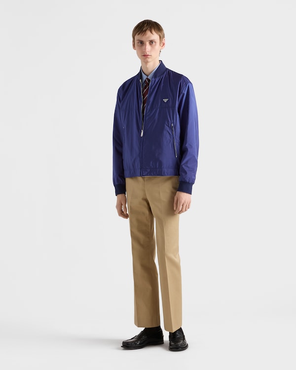 Reversible Re-Nylon bomber jacket - Light Blue/Natural Reversible Re-Nylon bomber jacket - Light Blue/Natural