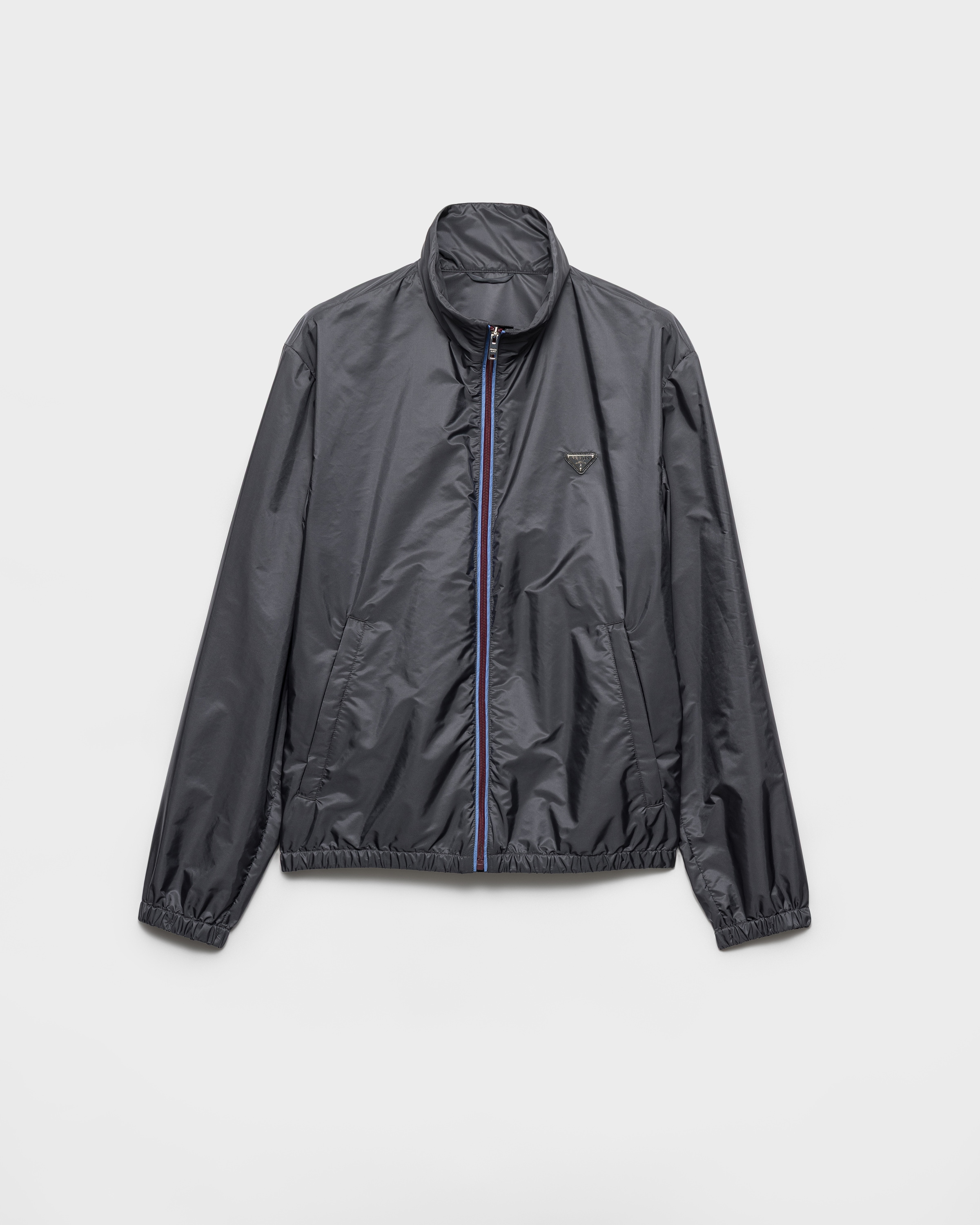 アイアングレー/ライトブルー Re-nylon ジャケット | PRADA - 日本