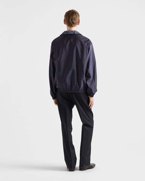 Reversible Re-Nylon jacket - Blue/Black Reversible Re-Nylon jacket - Blue/Black