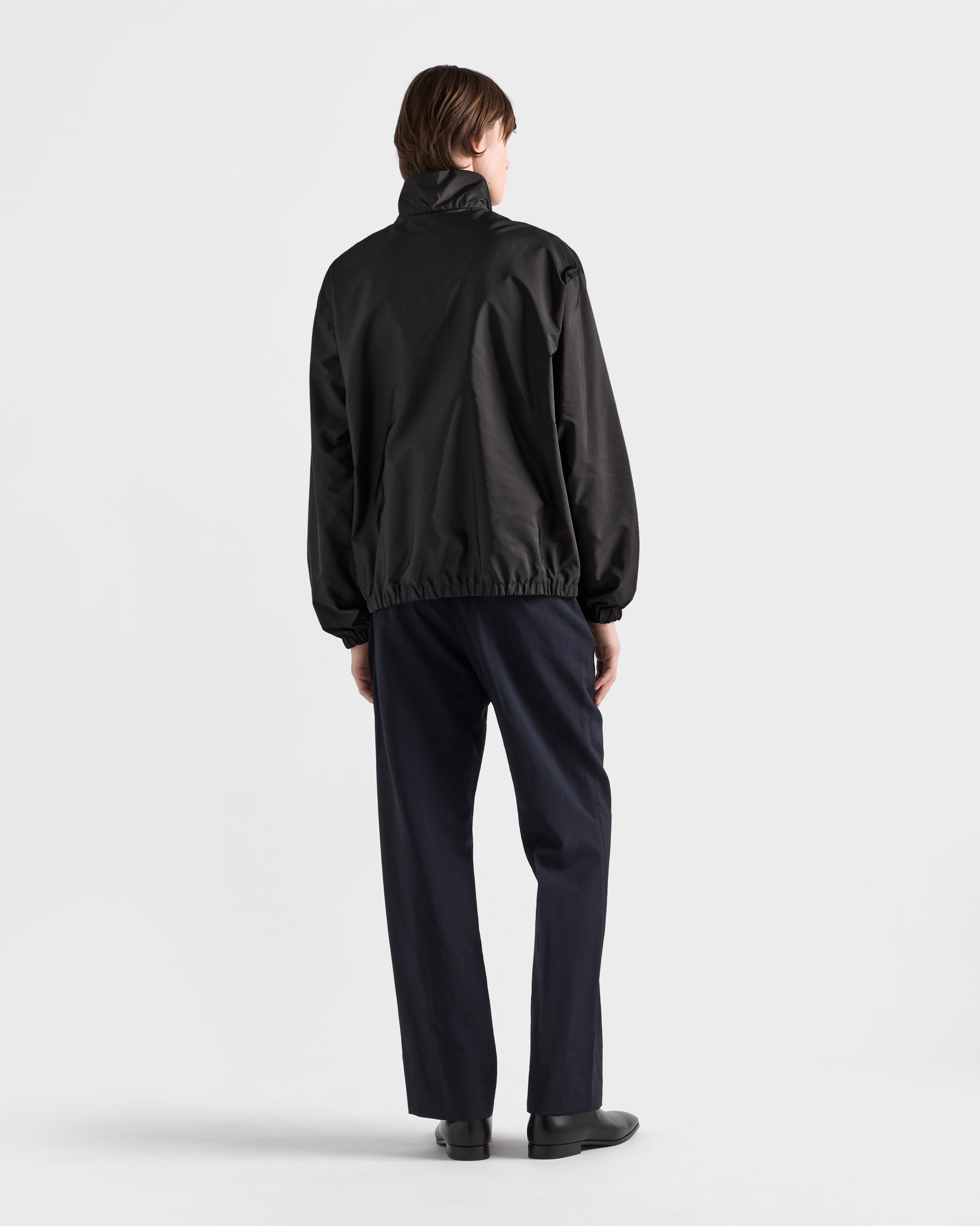 Black/blue Re-nylon Jacket | PRADA - Singapore