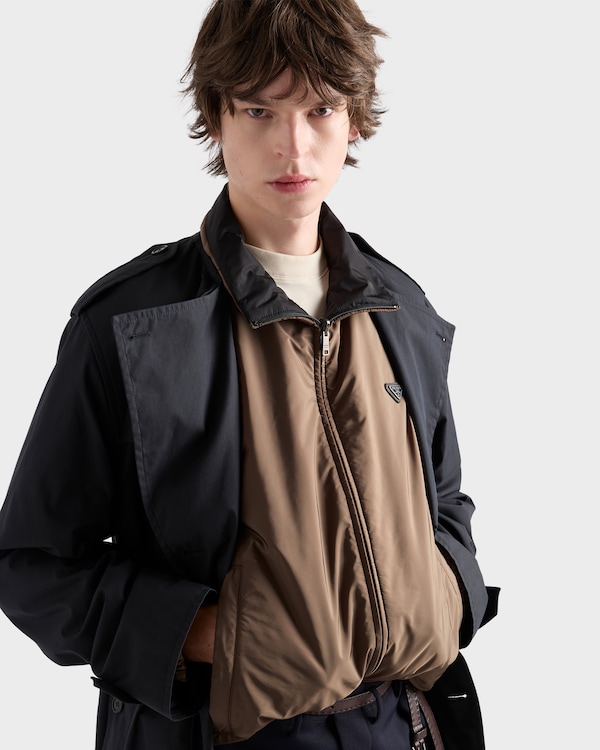 Re-Nylon jacket - Bark/Black Re-Nylon jacket - Bark/Black