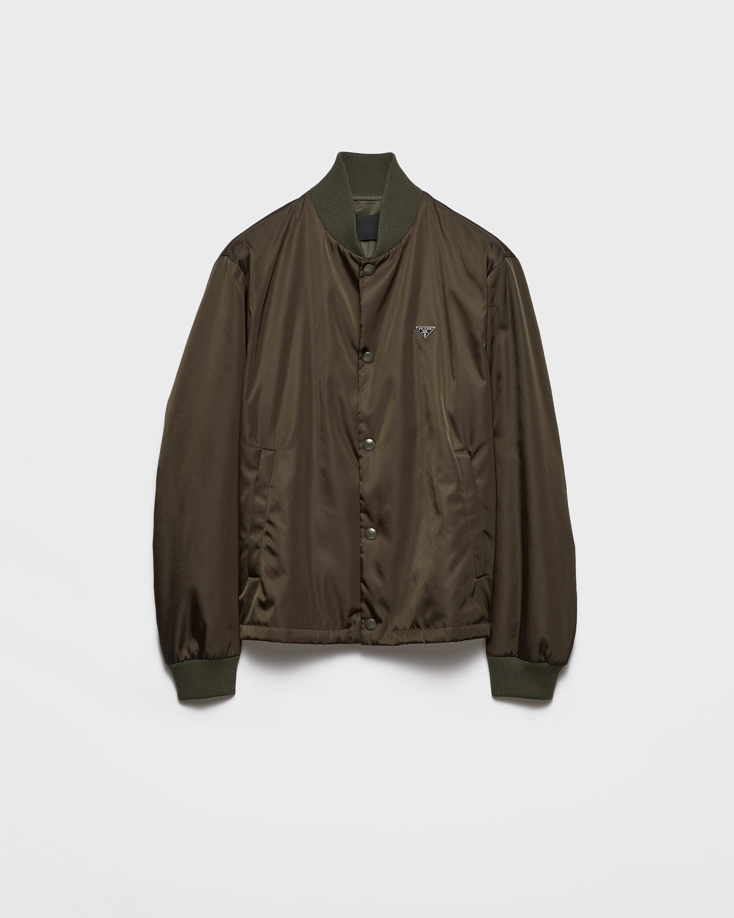 Prada Re-nylon Bomber Jacket, Man, Selva Green, Size 50
