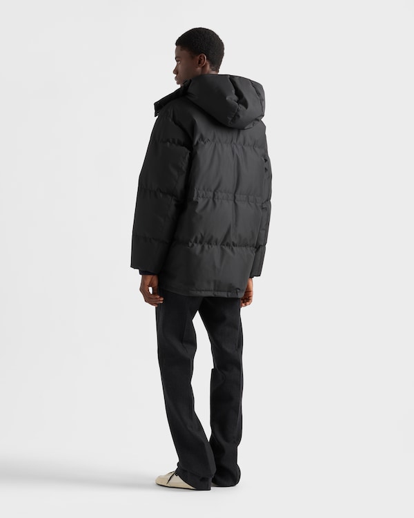 Medium-weight technical fabric down jacket - Black Medium-weight technical fabric down jacket - Black