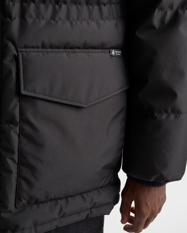 Medium-weight technical fabric down jacket - Black Medium-weight technical fabric down jacket - Black