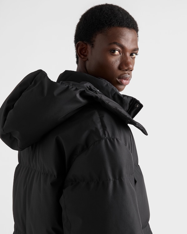 Medium-weight technical fabric down jacket - Black Medium-weight technical fabric down jacket - Black