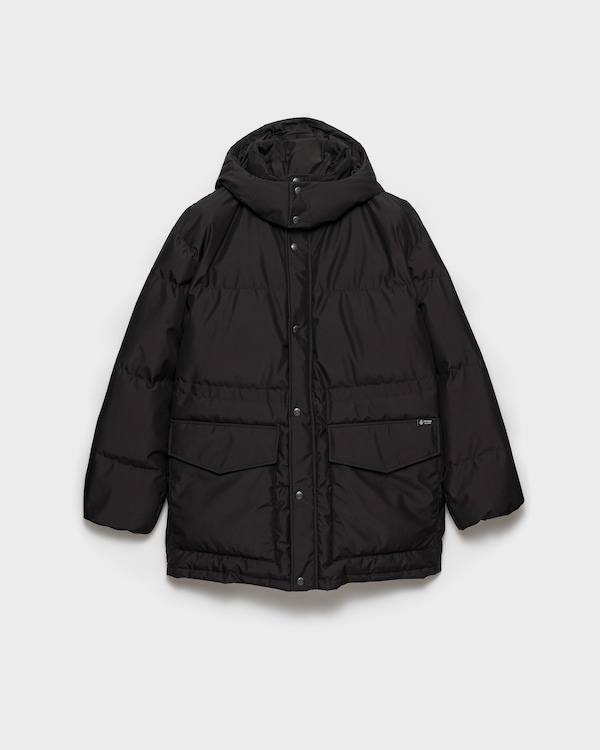Medium-weight technical fabric down jacket - Black Medium-weight technical fabric down jacket - Black