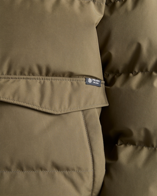 Medium-weight technical fabric down jacket - Forest Green Medium-weight technical fabric down jacket - Forest Green
