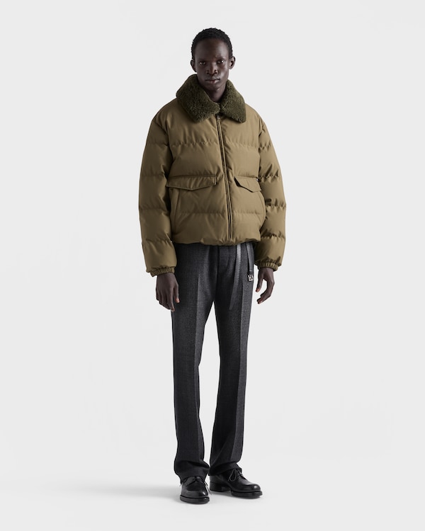 Medium-weight technical fabric down jacket - Forest Green Medium-weight technical fabric down jacket - Forest Green