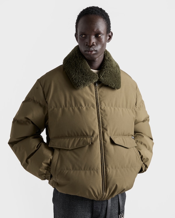 Medium-weight technical fabric down jacket - Forest Green Medium-weight technical fabric down jacket - Forest Green