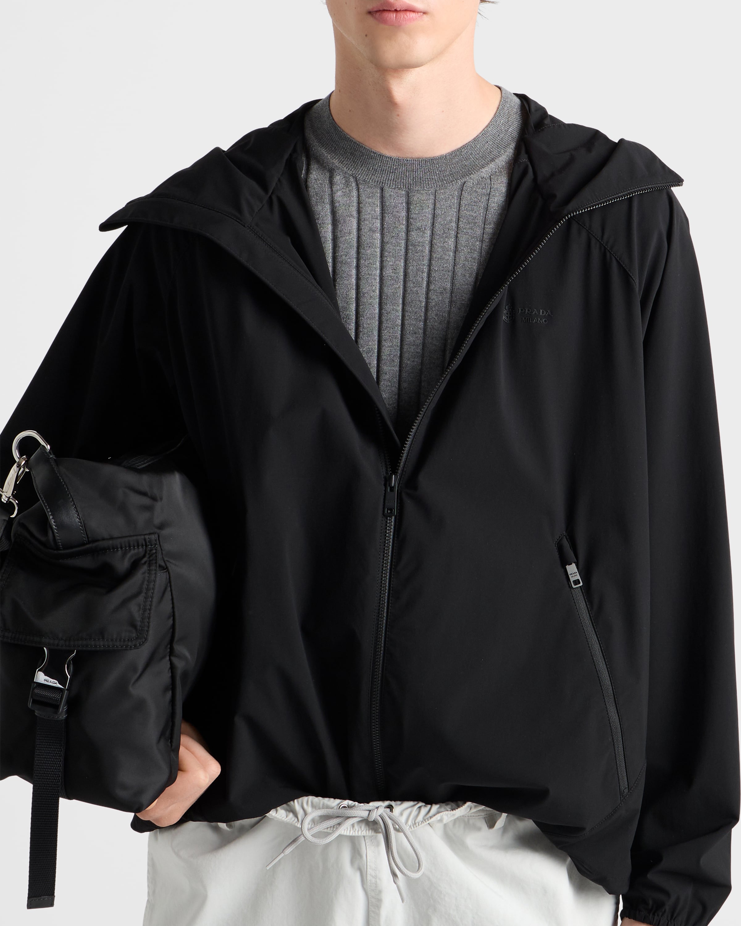 Black Re-Nylon jacket | PRADA - United States