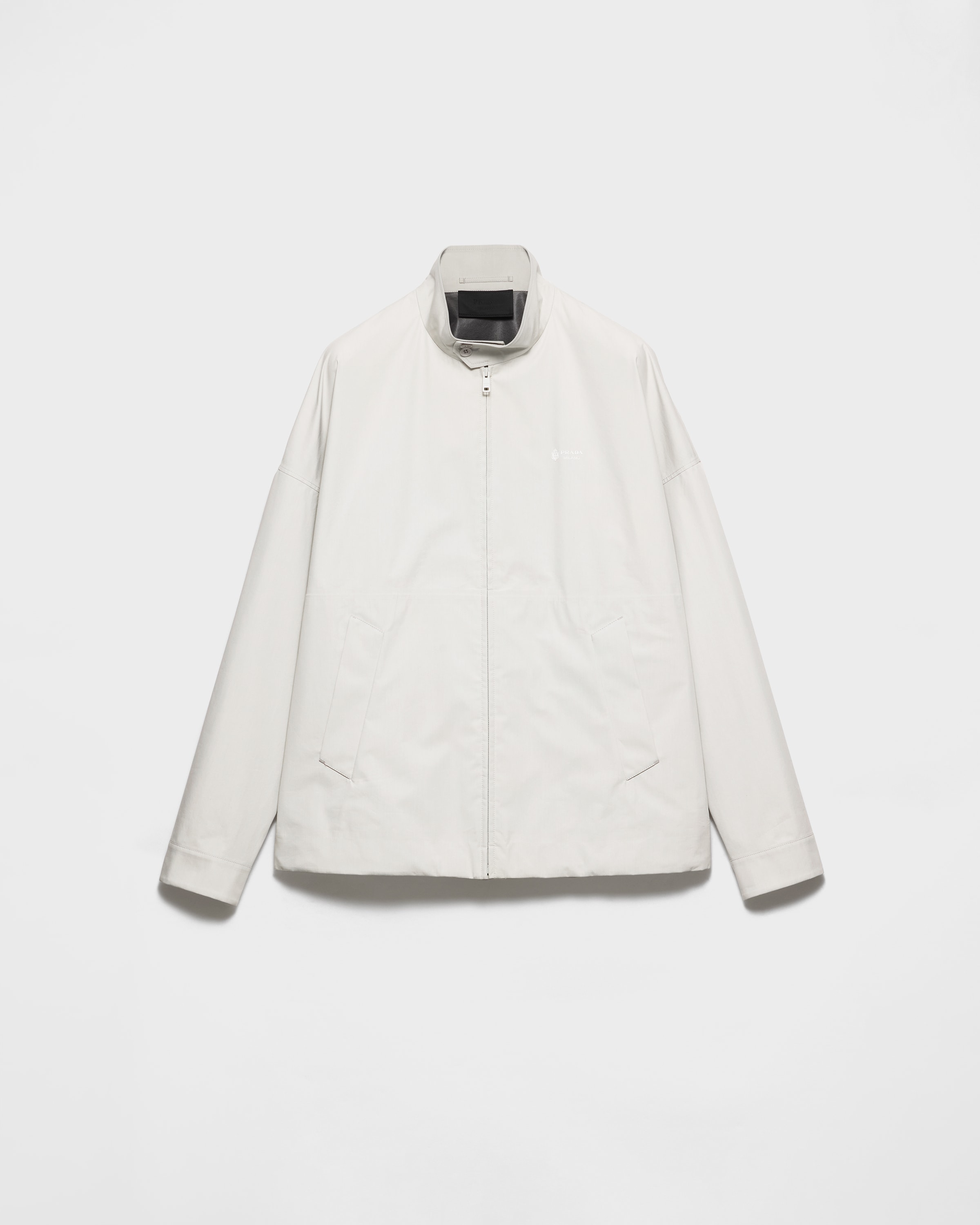 PRADAプラダ24AW LightTechnical FabricJacket Chalk White Technical fabric jacket | PRADA - United States