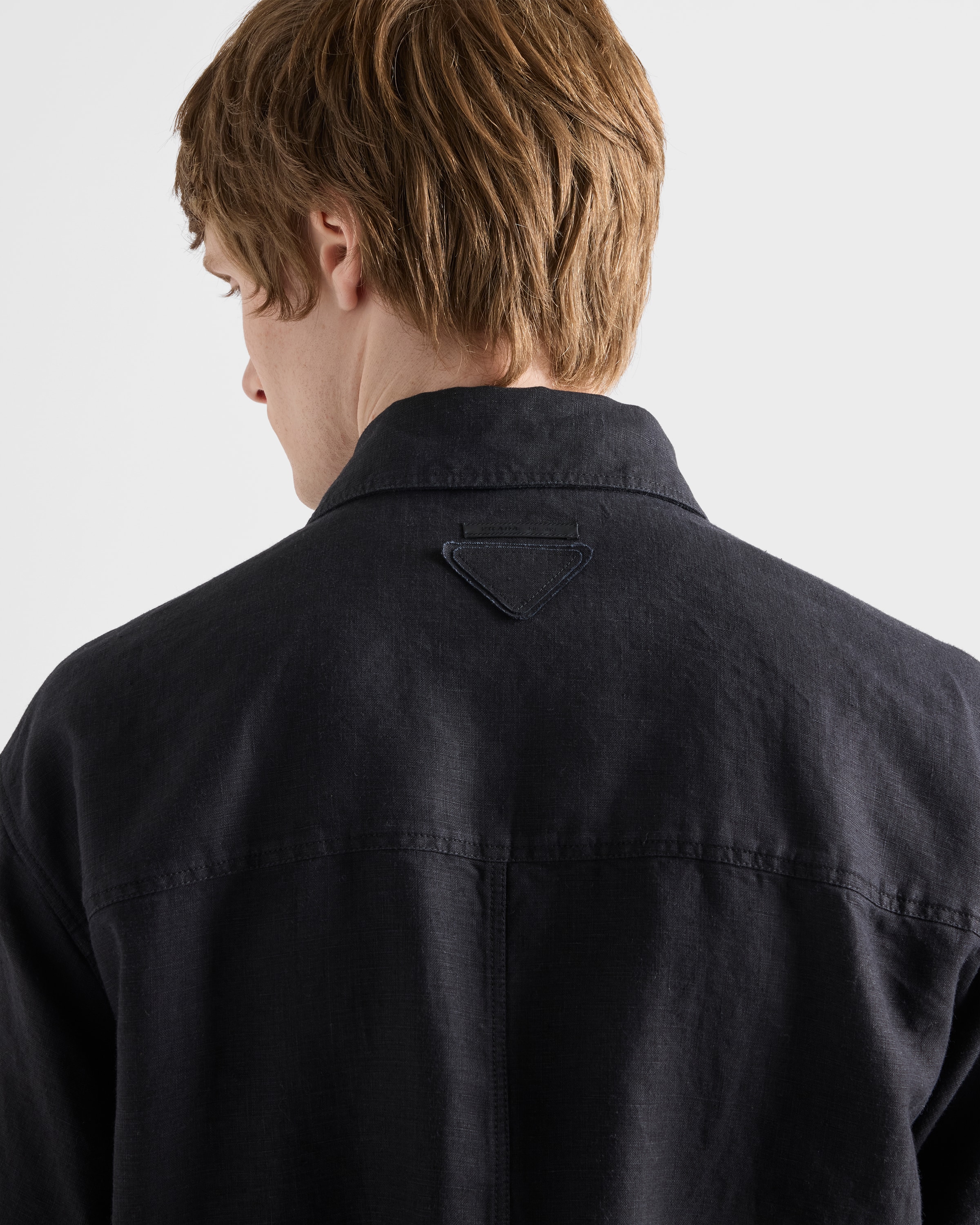 Black Linen Jacket | PRADA - United States