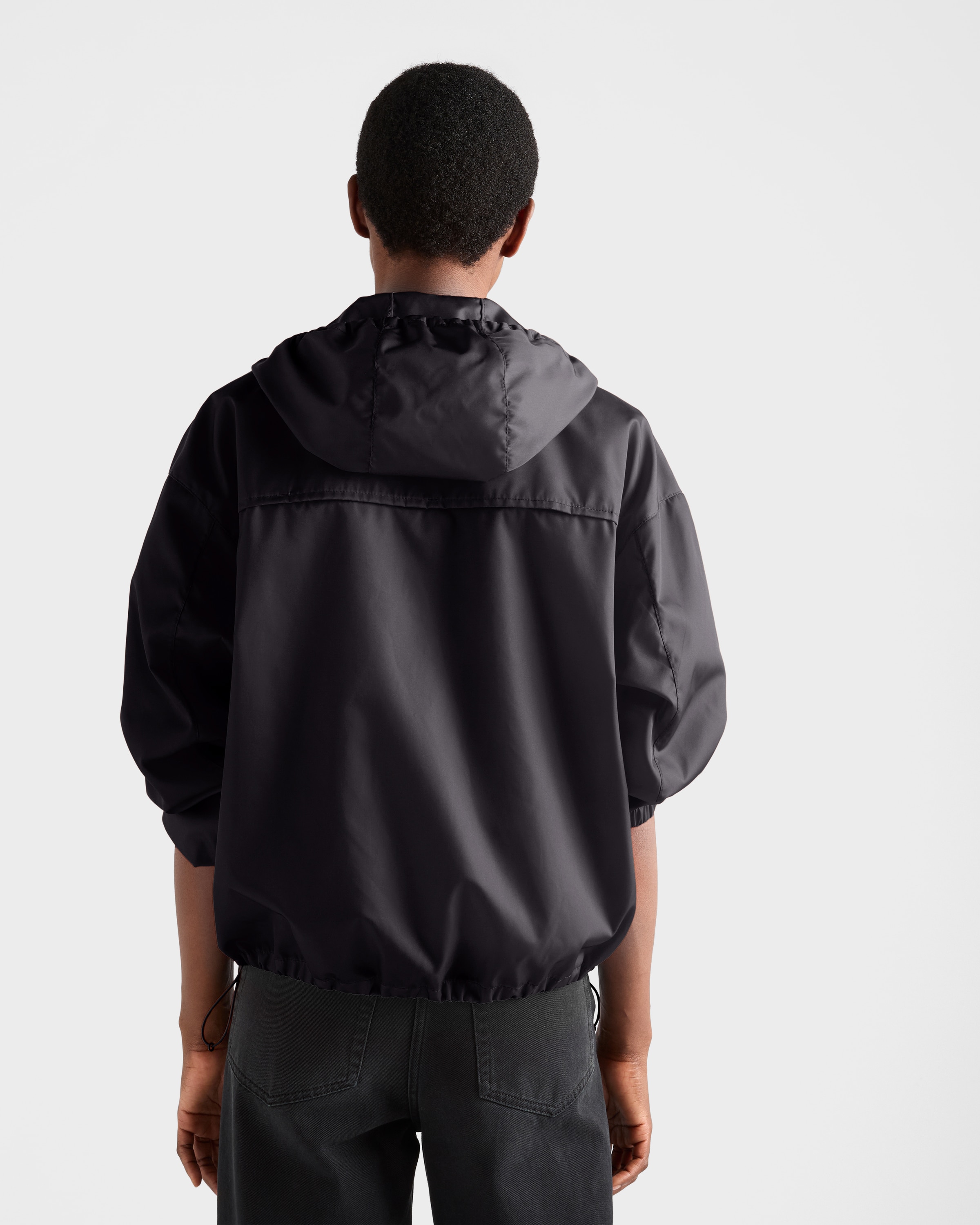 Black Re-Nylon rain jacket | PRADA - United States