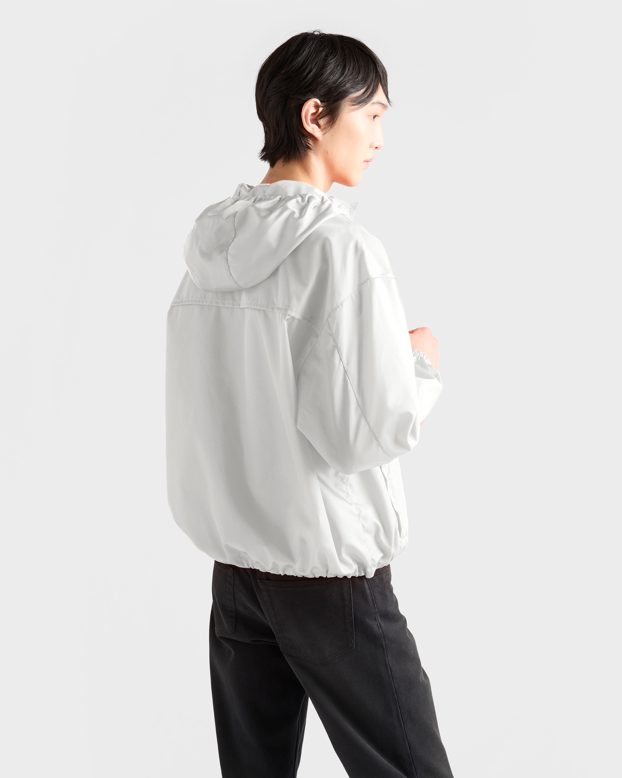 White Re-Nylon rain jacket | PRADA - United States